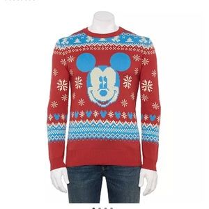 NWT Men’s Ugly Christmas Sweater - Mickey Mouse M